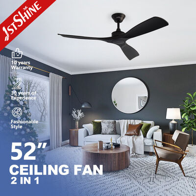 İyi bir fiyat. 2in1 Tavan Ventilatörü Işıkla DC Motor Yüksek Hızlı Siyah Akıllı Tavan Ventilatörü Işık Çevrimiçi